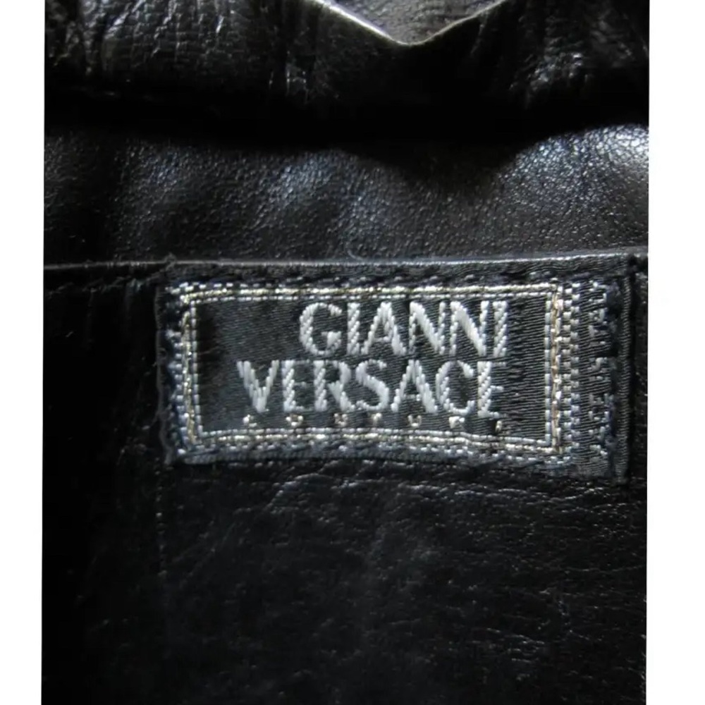 Gianni Versace Vintage Couture Black Gold Medusa Chain Mini bag - Picture 4 of 13